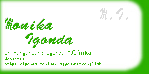 monika igonda business card